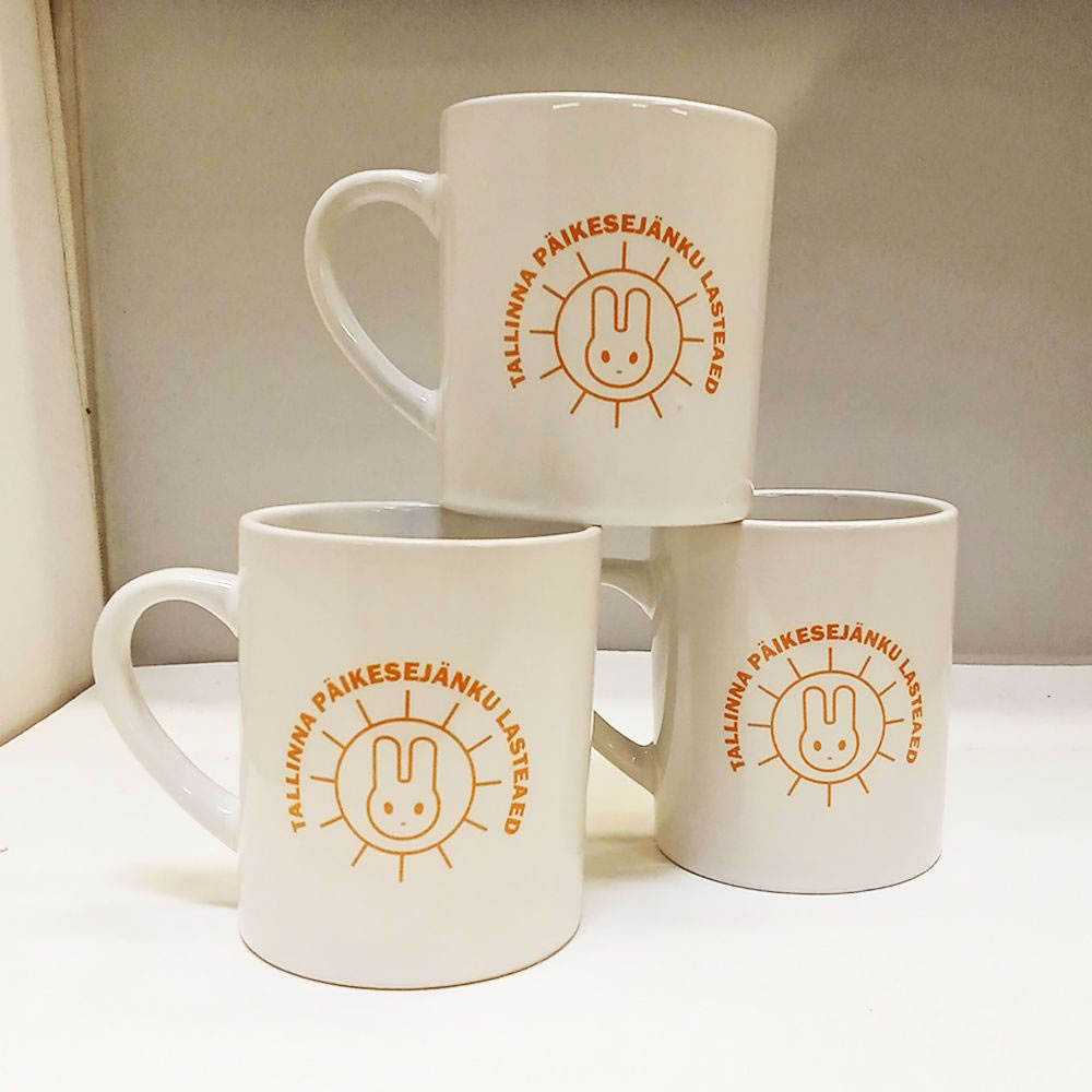 Stampa transfer su ceramica bianca